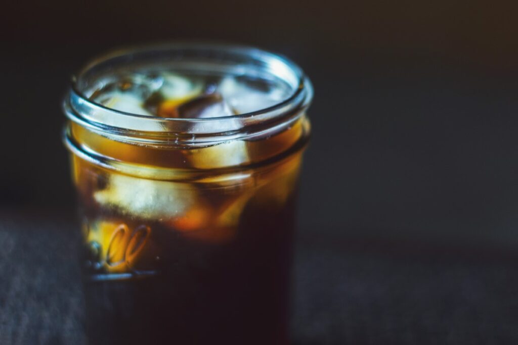 A cup of homemade cold brew